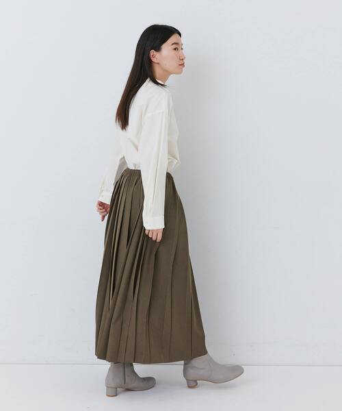 conges payes ADIEU TRISTESSE（コンジェ ペイエ アデュートリステス）の「プリーツスカート（スカート・レディース・ブラウン/チェック・38）」の8枚目の写真