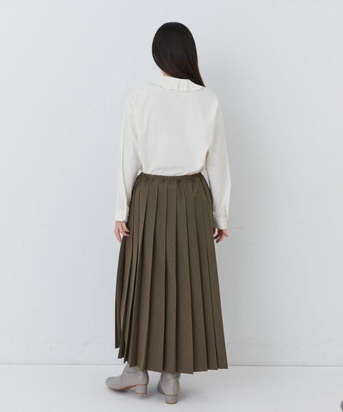 conges payes ADIEU TRISTESSE（コンジェ ペイエ アデュートリステス）の「プリーツスカート（スカート・レディース・ブラウン/チェック・38）」の9枚目の写真