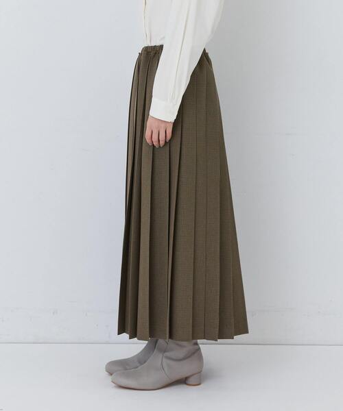 conges payes ADIEU TRISTESSE（コンジェ ペイエ アデュートリステス）の「プリーツスカート（スカート・レディース・ブラウン/チェック・38）」の11枚目の写真