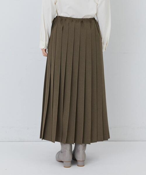 conges payes ADIEU TRISTESSE（コンジェ ペイエ アデュートリステス）の「プリーツスカート（スカート・レディース・ブラウン/チェック・38）」の12枚目の写真
