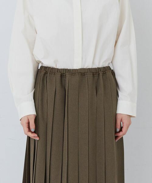 conges payes ADIEU TRISTESSE（コンジェ ペイエ アデュートリステス）の「プリーツスカート（スカート・レディース・ブラウン/チェック・38）」の13枚目の写真