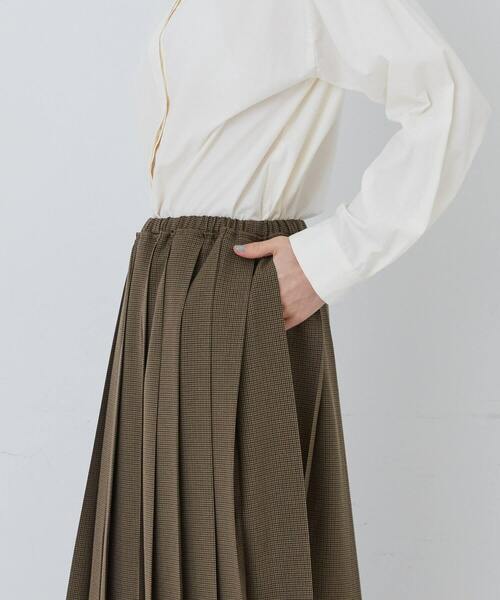 conges payes ADIEU TRISTESSE（コンジェ ペイエ アデュートリステス）の「プリーツスカート（スカート・レディース・ブラウン/チェック・38）」の14枚目の写真