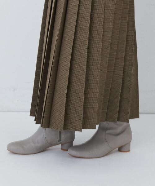 conges payes ADIEU TRISTESSE（コンジェ ペイエ アデュートリステス）の「プリーツスカート（スカート・レディース・ブラウン/チェック・38）」の15枚目の写真