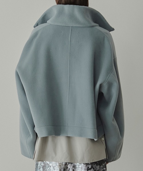 セール】ジップアップダブルフェイスブルゾン / Zip-Up Double-Face