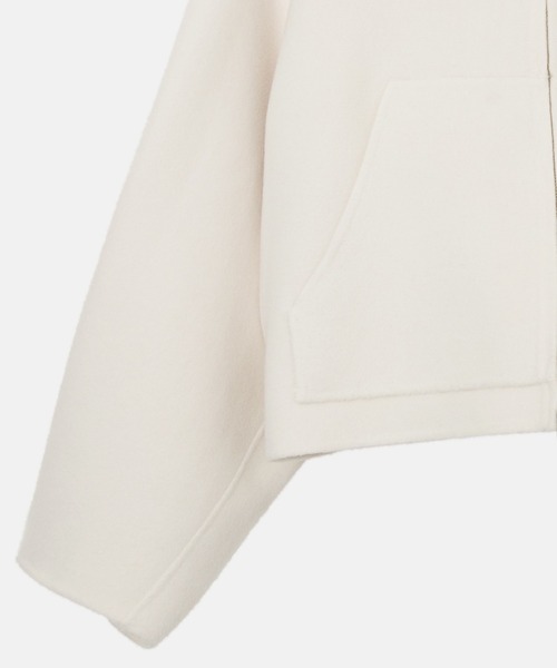 LE CIEL BLEU(ルシェルブルー)の「ジップアップダブルフェイスブルゾン / Zip-Up Double-Face Blouson(テーラードジャケット・レディース・ライトブルー/ブラック/ホワイト/グレー・36)」の9枚目の写真