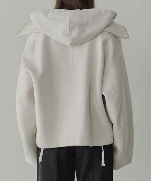 セール】ジップアップダブルフェイスブルゾン / Zip-Up Double-Face