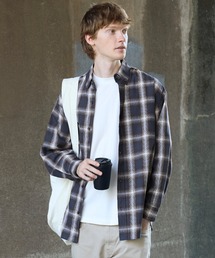 coca（coca） | ポリエステルチェック長袖シャツ(シャツ/ブラウス)