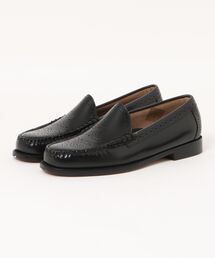 G.H.BASS（ジーエイチバス）の「G.H.BASS BA11007 Venetian Brogue BLACK LEATHER SOLE / メダリオン ヴァンプローファー（ローファー・メンズ）」