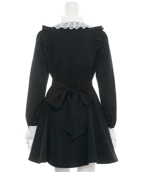 Secret Honey(シークレットハニー)の「アクセサリーリボンレースフリルワンピース(ワンピース・レディース・ブラックミックス/グレー/ブラック・MEDIUM)」の16枚目の写真