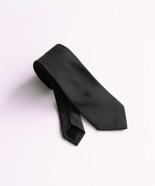 WYM LIDNM(ウィム バイ リドム)の「SILK COTTON NARROW TIE(ネクタイ・メンズ・ダークグレー/ダークブラウン/アッシュブラウン/チャコール・FREE)」の1枚目の写真
