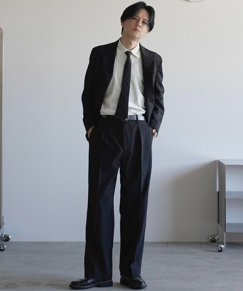WYM LIDNM(ウィム バイ リドム)の「SILK COTTON NARROW TIE(ネクタイ・メンズ・ダークグレー/ダークブラウン/アッシュブラウン/チャコール・FREE)」の15枚目の写真