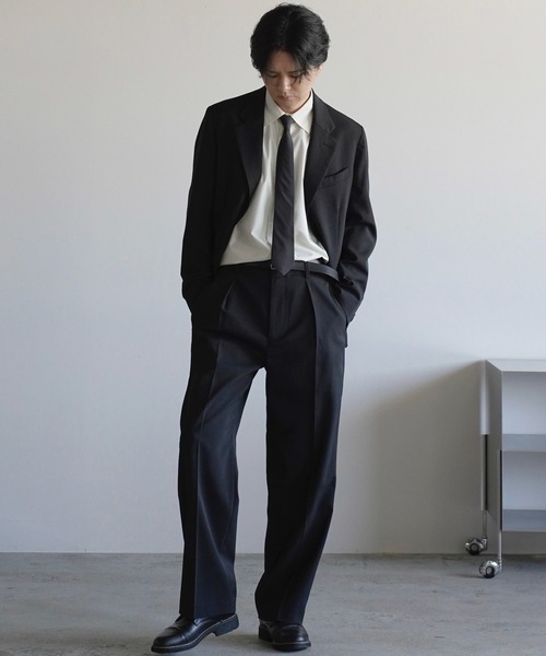 WYM LIDNM(ウィム バイ リドム)の「SILK COTTON NARROW TIE(ネクタイ・メンズ・ダークグレー/ダークブラウン/アッシュブラウン/チャコール・FREE)」の20枚目の写真