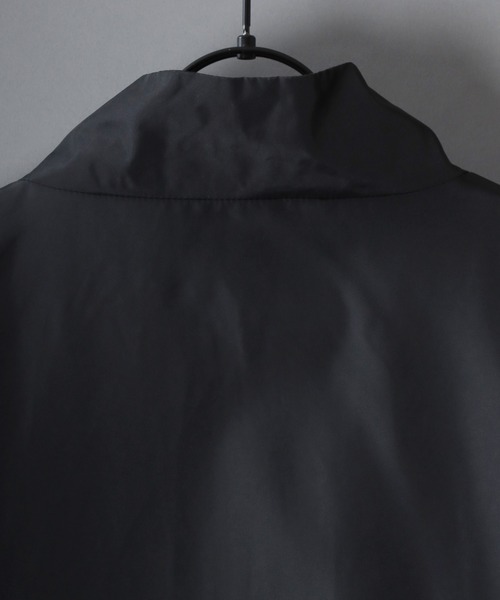 SITRY(シトリー)の「DEWSPO Short Mods Coat/デュスポ オーバーサイズ ドローコード ダブルジップ ショートモッズコート トラックジャケット ブルゾン(ナイロンジャケット・メンズ・ブラック/カーキ/ネイビー・M/L/LL)」の6枚目の写真