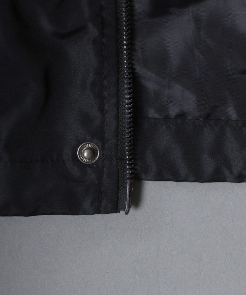 SITRY(シトリー)の「DEWSPO Short Mods Coat/デュスポ オーバーサイズ ドローコード ダブルジップ ショートモッズコート トラックジャケット ブルゾン(ナイロンジャケット・メンズ・ブラック/カーキ/ネイビー・M/L/LL)」の9枚目の写真