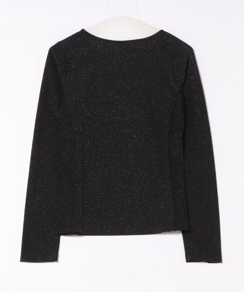 each(イーチ)の「アウトシームプルオーバーラメ入り(Tシャツ/カットソー・レディース・オフホワイト/ブラック・FREE)」の3枚目の写真
