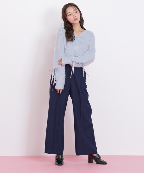 JILL by JILL STUART（ジルバイジルスチュアート）の「◇フィルムフェザーヤーンカーディガン（ニット/セーター・レディース・ピンク/ホワイト/ブルー・FREE）」の11枚目の写真