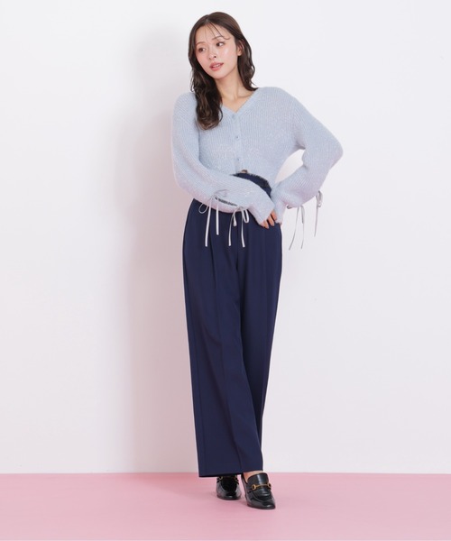 JILL by JILL STUART（ジルバイジルスチュアート）の「◇フィルムフェザーヤーンカーディガン（ニット/セーター・レディース・ピンク/ホワイト/ブルー・FREE）」の13枚目の写真