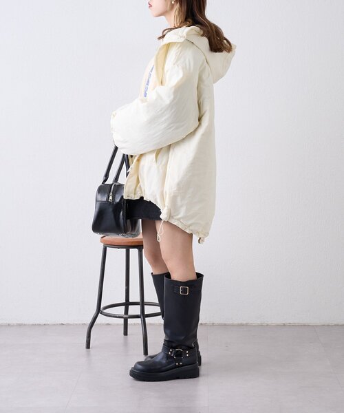 w closet（ダブルクローゼット）の「リバーシブルモンスターコート（その他アウター・レディース・サックスブルー/カーキ/ブラック/アイボリー/オフホワイト・MEDIUM/SMALL）」の8枚目の写真