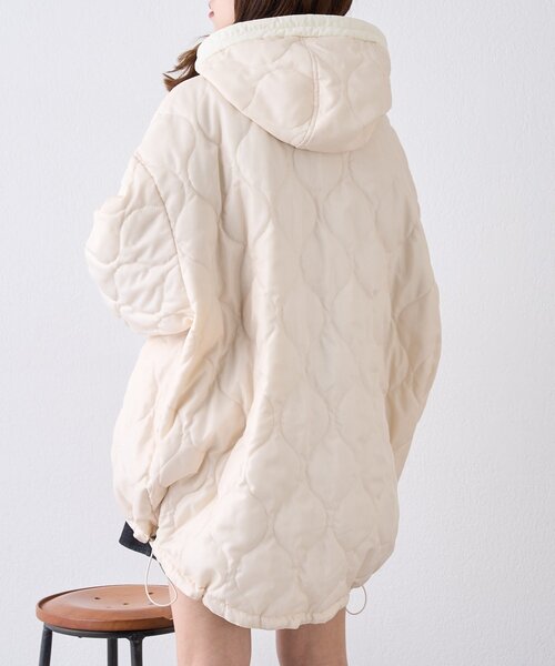 w closet（ダブルクローゼット）の「リバーシブルモンスターコート（その他アウター・レディース・サックスブルー/カーキ/ブラック/アイボリー/オフホワイト・MEDIUM/SMALL）」の14枚目の写真