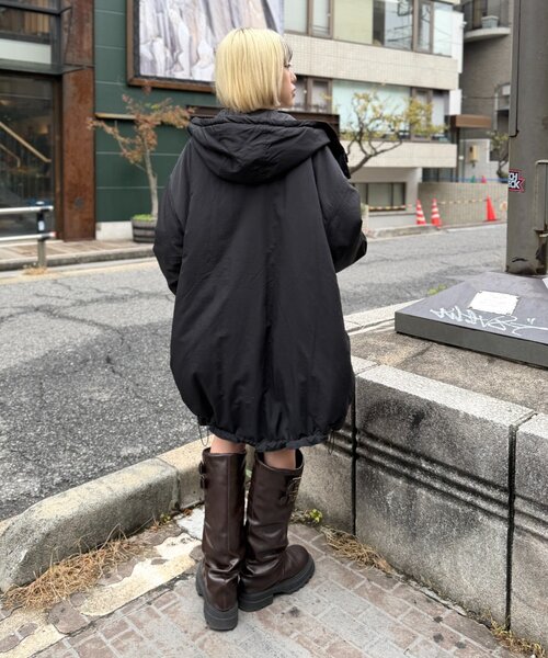 w closet（ダブルクローゼット）の「リバーシブルモンスターコート（その他アウター・レディース・サックスブルー/カーキ/ブラック/アイボリー/オフホワイト・MEDIUM/SMALL）」の18枚目の写真