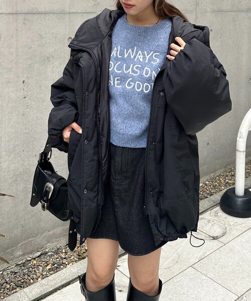 w closet（ダブルクローゼット）の「リバーシブルモンスターコート（その他アウター・レディース・サックスブルー/カーキ/ブラック/アイボリー/オフホワイト・MEDIUM/SMALL）」の19枚目の写真