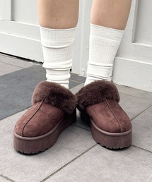 INGNI | 厚底フェイクムートンサンダル(ブーツ)