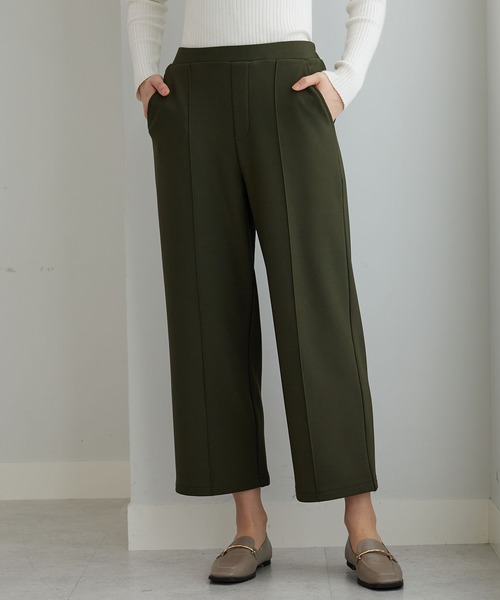 BELLUNA PLUS(ベルーナ)の「裏起毛ジョーゼット素材ワイドパンツ67(その他パンツ・レディース・ブラック/テラコッタ/カーキ/グレイッシュベージュ・X-LARGE/LARGE/MEDIUM/SMALL)」の20枚目の写真
