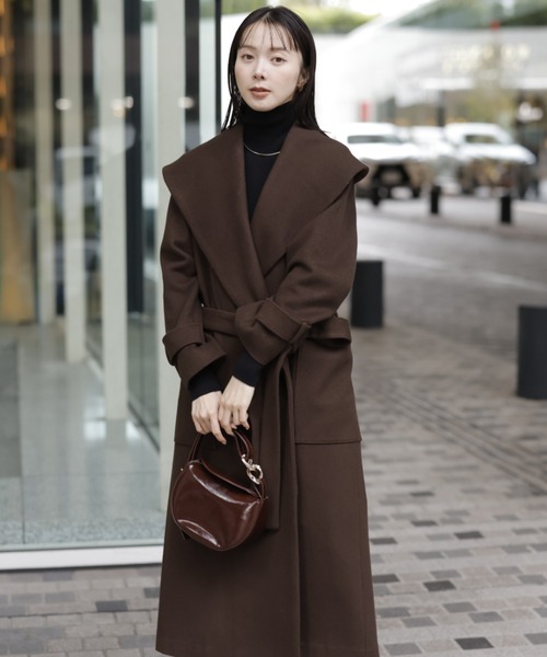 ショールカラーロングコート（ダウンジャケット/コート）｜Mystrada