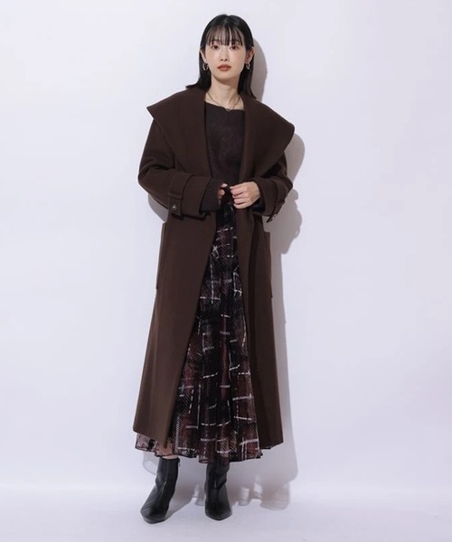 ショールカラーロングコート（ダウンジャケット/コート）｜Mystrada