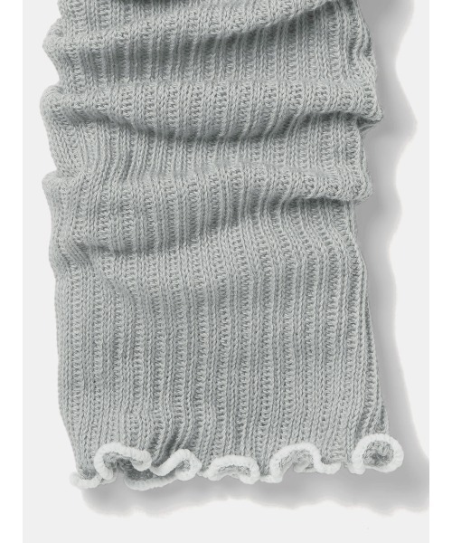 tutuanna（チュチュアンナ）の「綿100%リブレッグウォーマー45cm（レッグウォーマー・レディース・エンジ/オフホワイト/ライトグレー/ブラック/サンドベージュ・フリー）」の8枚目の写真