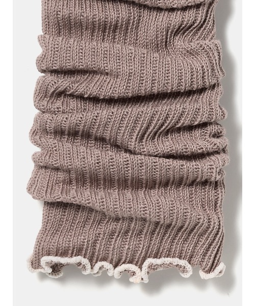 tutuanna（チュチュアンナ）の「綿100%リブレッグウォーマー45cm（レッグウォーマー・レディース・エンジ/オフホワイト/ライトグレー/ブラック/サンドベージュ・フリー）」の9枚目の写真