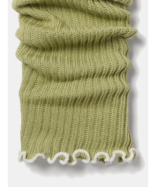 tutuanna（チュチュアンナ）の「綿100%リブレッグウォーマー45cm（レッグウォーマー・レディース・エンジ/オフホワイト/ライトグレー/ブラック/サンドベージュ・フリー）」の10枚目の写真