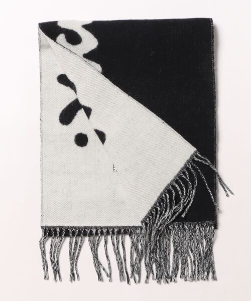 MARC JACOBS(マークジェイコブス)の「MARC IS JOY SCARF/マーク イズ ジョイ スカーフ(マフラー・レディース・ブラウン系その他4/ブラック・ONE SIZE)」の8枚目の写真