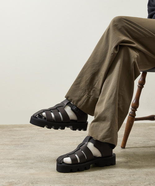 And A（アンドエー）の「PADRONE パドローネ / CS GURRKHA SANDALS レザーグルカサンダル / PU2308-3210（サンダル・メンズ・ブラック・40/41/42）」の5枚目の写真