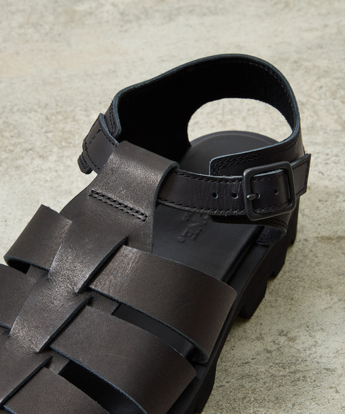 And A（アンドエー）の「PADRONE パドローネ / CS GURRKHA SANDALS レザーグルカサンダル / PU2308-3210（サンダル・メンズ・ブラック・40/41/42）」の10枚目の写真