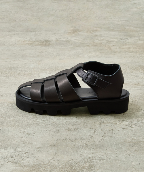 And A（アンドエー）の「PADRONE パドローネ / CS GURRKHA SANDALS レザーグルカサンダル / PU2308-3210（サンダル・メンズ・ブラック・40/41/42）」の12枚目の写真