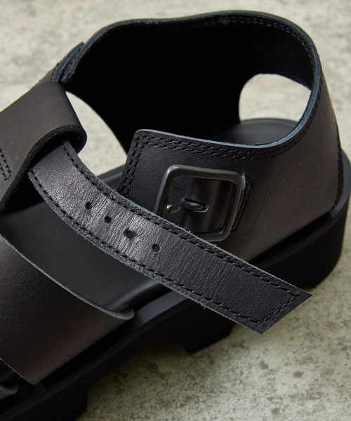 And A（アンドエー）の「PADRONE パドローネ / CS GURRKHA SANDALS レザーグルカサンダル / PU2308-3210（サンダル・メンズ・ブラック・40/41/42）」の19枚目の写真