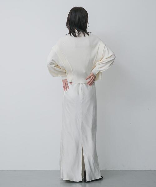 SENSE OF PLACE by URBAN RESEARCH（センスオブプレイスバイアーバンリサーチ）の「サテンアイラインスカート（スカート・レディース・ブラウン/ブラック/アイボリー/チャコールグレー・TALL/SMALL/MEDIUM）」の13枚目の写真