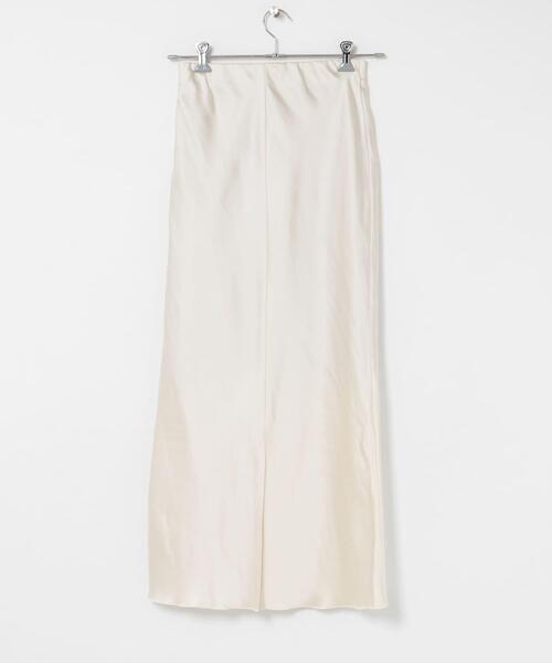 SENSE OF PLACE by URBAN RESEARCH（センスオブプレイスバイアーバンリサーチ）の「サテンアイラインスカート（スカート・レディース・ブラウン/ブラック/アイボリー/チャコールグレー・TALL/SMALL/MEDIUM）」の21枚目の写真