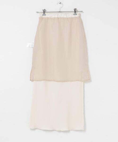 SENSE OF PLACE by URBAN RESEARCH（センスオブプレイスバイアーバンリサーチ）の「サテンアイラインスカート（スカート・レディース・ブラウン/ブラック/アイボリー/チャコールグレー・TALL/SMALL/MEDIUM）」の22枚目の写真
