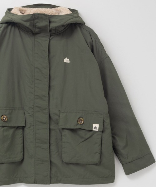 LOGOS（ロゴス）の「LOGOS PARK 裏フリースマウンテンパーカー（マウンテンパーカー・レディース・ベージュ/スミクロ/カーキ/ダークパープル・M/L）」の3枚目の写真