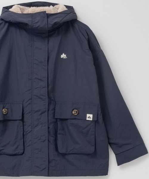 LOGOS（ロゴス）の「LOGOS PARK 裏フリースマウンテンパーカー（マウンテンパーカー・レディース・ベージュ/スミクロ/カーキ/ダークパープル・M/L）」の2枚目の写真