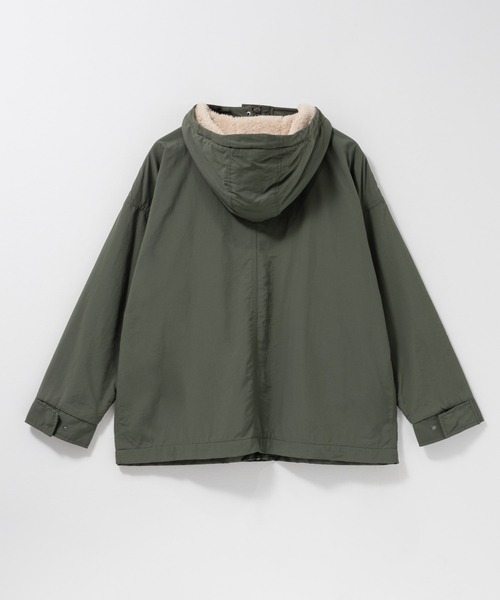 LOGOS（ロゴス）の「LOGOS PARK 裏フリースマウンテンパーカー（マウンテンパーカー・レディース・ベージュ/スミクロ/カーキ/ダークパープル・M/L）」の9枚目の写真