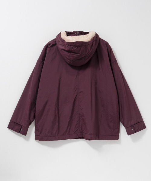 LOGOS（ロゴス）の「LOGOS PARK 裏フリースマウンテンパーカー（マウンテンパーカー・レディース・ベージュ/スミクロ/カーキ/ダークパープル・M/L）」の11枚目の写真