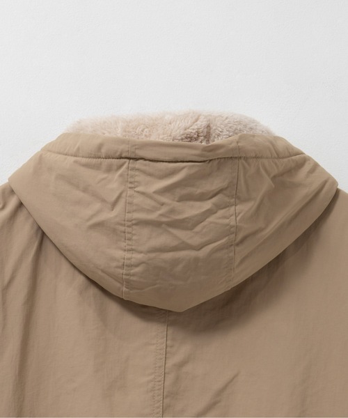 LOGOS（ロゴス）の「LOGOS PARK 裏フリースマウンテンパーカー（マウンテンパーカー・レディース・ベージュ/スミクロ/カーキ/ダークパープル・M/L）」の16枚目の写真