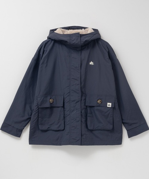 LOGOS（ロゴス）の「LOGOS PARK 裏フリースマウンテンパーカー（マウンテンパーカー・レディース・ベージュ/スミクロ/カーキ/ダークパープル・M/L）」の21枚目の写真