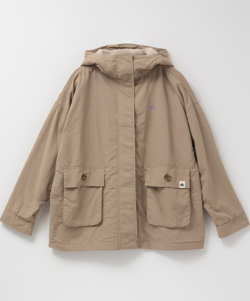 LOGOS（ロゴス）の「LOGOS PARK 裏フリースマウンテンパーカー（マウンテンパーカー・レディース・ベージュ/スミクロ/カーキ/ダークパープル・M/L）」の22枚目の写真