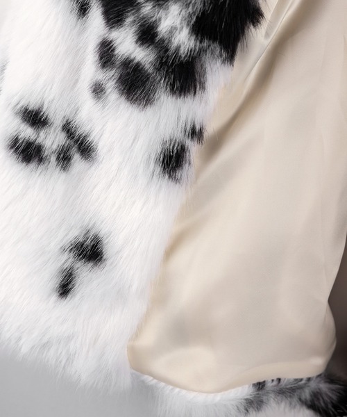 me+em select(ミームセレクト)の「※※カウミドルフェイクファコート / cow middle fakefur coat(その他アウター・レディース・ホワイト・FREE)」の8枚目の写真