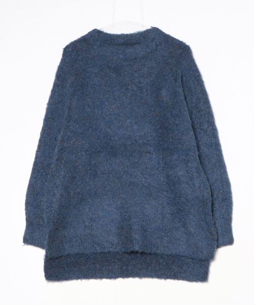 VOAAOV(ヴォアーブ)の「【VOAAOV】 FULLERS TEASEL BRUSHED KNIT Pullover(ニット/セーター・メンズ・ブラウン/ネイビー/ブラック・1/2)」の3枚目の写真
