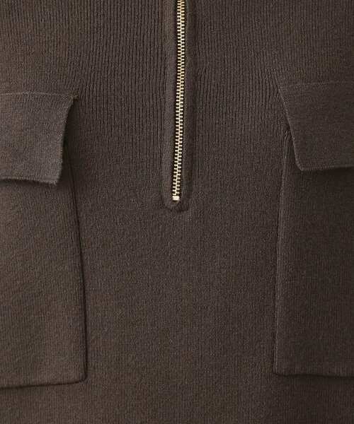 THE SHOP TK (ザ ショップ ティーケー )の「1枚でこなれ見え ハーフZIPワンピース【毛玉になりにくい/静電気防止/洗濯機OK】(ワンピース・レディース・スミクロ/ライトベージュ・13/12)」の19枚目の写真